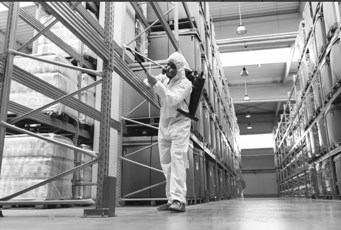 Outdoor mosquito spraying