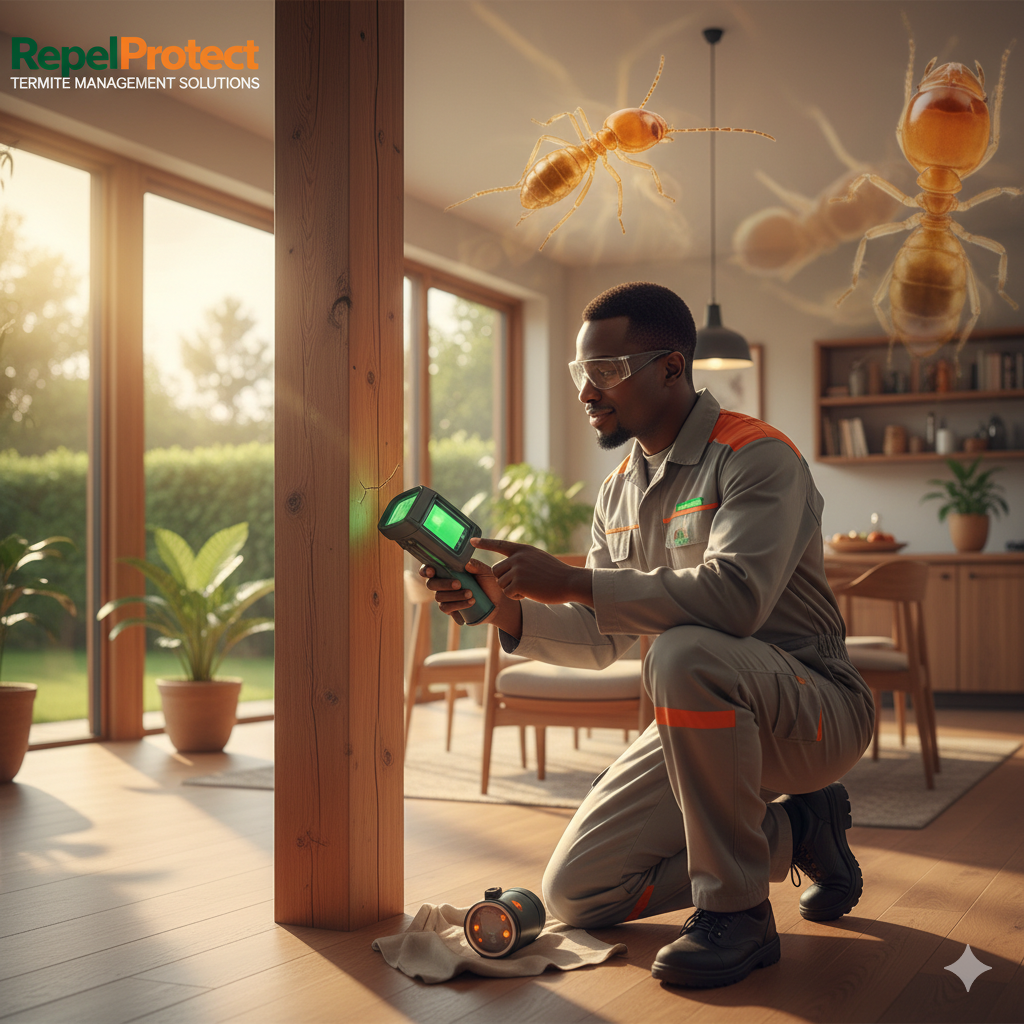 Termite inspection with tools